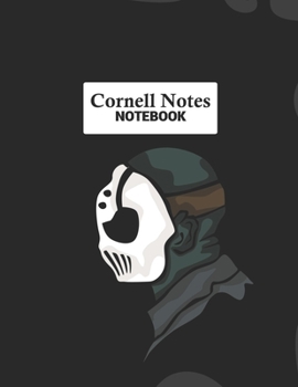 Cornell Notes Notebook: Efficient Note Taking System For College and University Students : Masked Horror Design