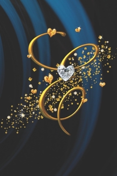 E: Cute Golden Initial Monogram Letter, Pretty Blank Lined Notebook, Writing Pad, Journal or Diary, A Composition Notebook Gift for Kids, Girls & ... - Size 6x9 inches - Soft Cover (Glossy)Pages