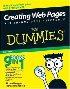 Paperback Creating Web Pages All-In-One Desk Reference for Dummies [With CDROM] Book