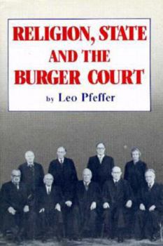 Hardcover Religion, State and the Burger Court Book