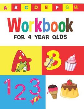 Paperback workbook for 4 year olds: Preschool Workbook for Ages 3 to 5, Alphabets, Lines, Numbers 1-10, Counting and Basic Math, Pre-Reading Book
