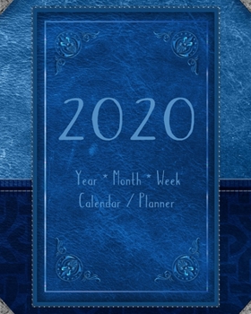 Paperback 2020 Year Month Week Calendar / Planner Book