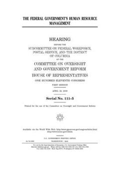 Paperback The federal government's human resource management Book