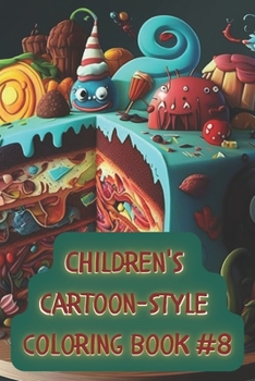 Paperback Children's cartoon-style coloring book #8 Book