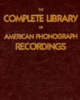 Hardcover Complete Library of American Phonograph Recordings, 1959 Book
