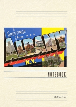 Paperback Vintage Lined Notebook Greetings from Albany, New York Book