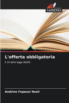 Paperback L'offerta obbligatoria [Italian] Book