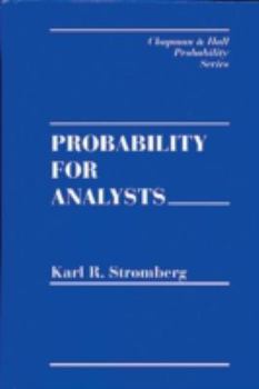 Hardcover Probability for Analysts Book