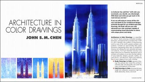 Hardcover Architecture in Color Drawings Book