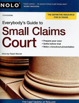 Paperback Everybody's Guide to Small Claims Court Book