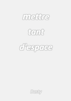 Paperback Mettre tant d'espace [French] Book