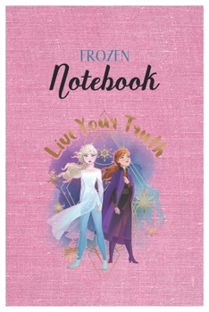 Frozen Notebook: Disney Frozen Elsa Head Profile Love Thaws Graphic Disney Frozen Blank Ruled Elsa Princess Frozen Notebook for Girls with 120 Pages ... for Drawing Doodling or Learning For Kids