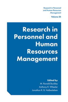 Hardcover Research in Personnel and Human Resources Management Book