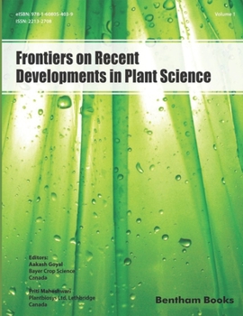 Paperback Frontiers on Recent Developments in Plant Science: Volume 1 Book