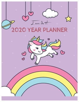 I Can Do It 2020 Year Planner: Unicorn Is Real Dream Come True Unicorn Kawaii Unicorn Monthly and Yearly Planner Blank Lined Themed Year Planner ... 110 Pages for Learning Professional Business