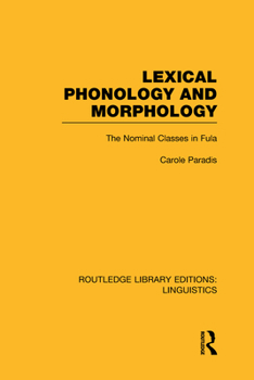 Hardcover Lexical Phonology and Morphology (Rle Linguistics A: General Linguistics) Book