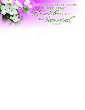 Misc. Letterhead - Easter - He Book