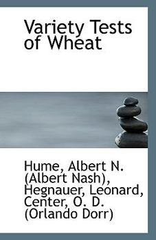 Paperback Variety Tests of Wheat Book
