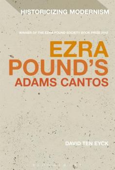 Paperback Ezra Pound's Adams Cantos Book