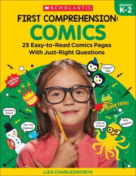 Paperback First Comprehension: Comics: 25 Easy-To-Read Comics with Just-Right Questions Book
