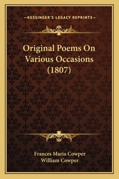 Paperback Original Poems On Various Occasions (1807) Book