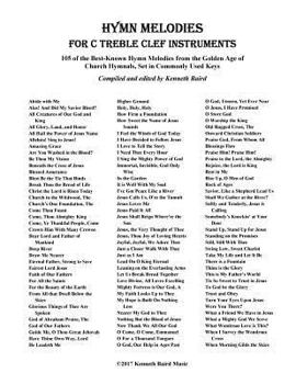 Paperback Hymn Melodies for C Treble Clef Instruments Book
