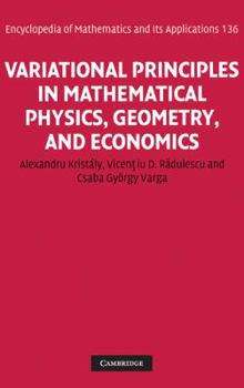 Hardcover Variational Principles in Mathematical Physics, Geometry, and Economics: Qualitative Analysis of Nonlinear Equations and Unilateral Problems Book