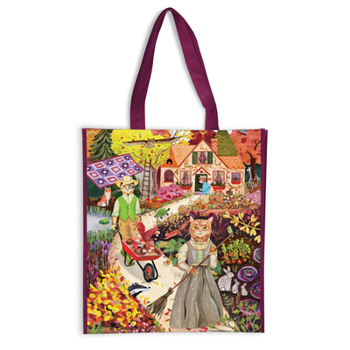 Paperback Cottage Cats Reusable Shopping Bag Book