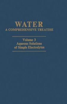 Paperback Aqueous Solutions of Simple Electrolytes Book