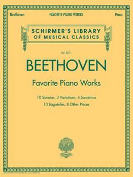 Paperback Beethoven - Favorite Piano Works: Schirmer Library of Classics Volume 2071 Book