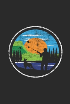 Hunting Dog Badge: Hunting Dogs Notebook, Blank Lined (6" x 9" - 120 pages) ~ Animal Themed Notebook for Daily Journal, Diary, and Gift