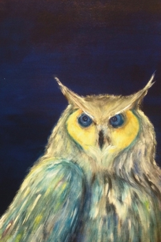 Paperback Starry Night: Unlined owl notebook Book