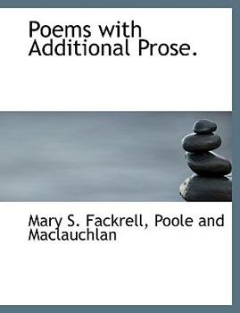 Paperback Poems with Additional Prose. Book