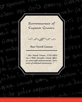 Paperback Reminiscences of Captain Gronow Book