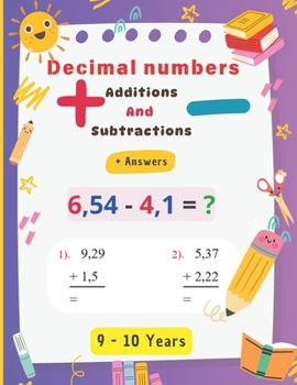 Paperback Decimal numbers: Progressive addition and subtraction exercises with solutions Book