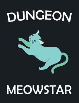 Paperback Dungeon meowstar: Journal for Writing, College Ruled Size 8.5" x 11", 110 Pages Book