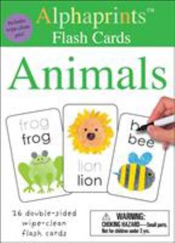 Alphaprints: Wipe Clean Flash Cards Animals - Book  of the Alphaprints