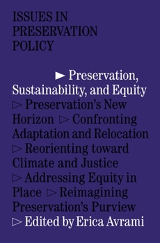 Paperback Preservation, Sustainability, and Equity Book