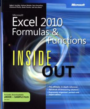 Paperback Microsoft Excel 2010 Formulas and Functions Inside Out Book