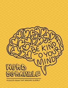 Paperback Word Scramble Puzzles Book For Seniors Elderly: Brain Teaser Puzzles Books For Adults Large Print With Solution Book