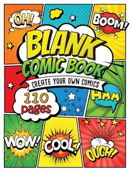 Paperback Blank Comic Book: Draw Your own Comics And Create The Best Stories Book