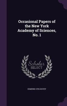 Hardcover Occasional Papers of the New York Academy of Sciences, No. 1 Book