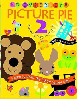Paperback Ed Emberley's Picture Pie 2: A Drawing Book and Stencil Book