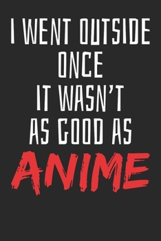 Paperback Gift Notebook: Anime 6x9 Dot Grid 120 Pages Book