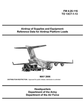 Paperback FM 4-20.116 Airdrop of Supplies and Equipment: Reference Data for Airdrop Platform Loads Book