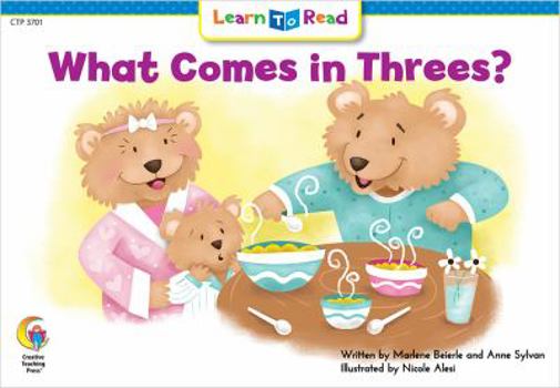 Paperback What Comes in Threes? Learn to Read, Math (Math Learn to Read) Book