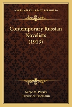 Paperback Contemporary Russian Novelists (1913) Book