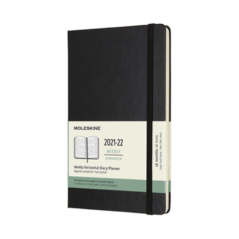 Unknown Binding Moleskine 2021-2022 Weekly Horizontal Planner, 18m, Large, Black, Hard Cover (5 X 8.25) Book