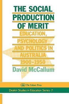 Hardcover The Social Production Of Merit Book