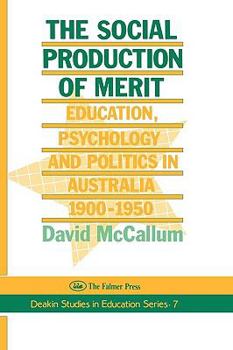 Hardcover The Social Production of Merit Book